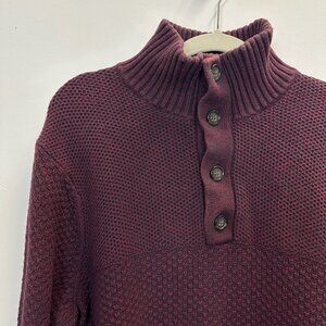 Banana Republic Men’s Cotton Wool Blend Henley Sweater Large